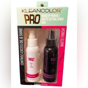 New-KLEANCOLOR PRO Make up primer/Matte setting spray duo sealed box